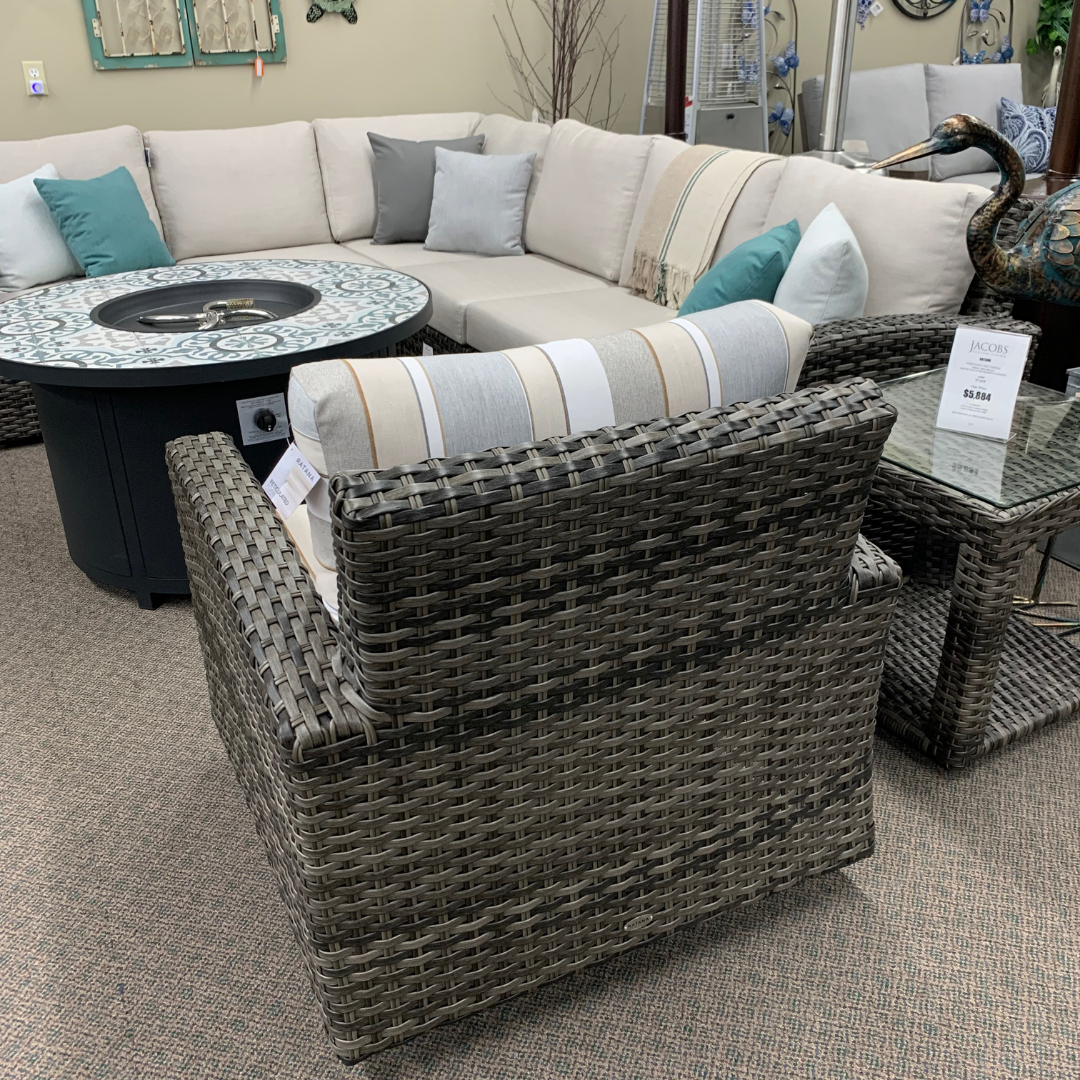 Ratana Portfino Deep Seating Swivel Glider | Jacobs Custom Living