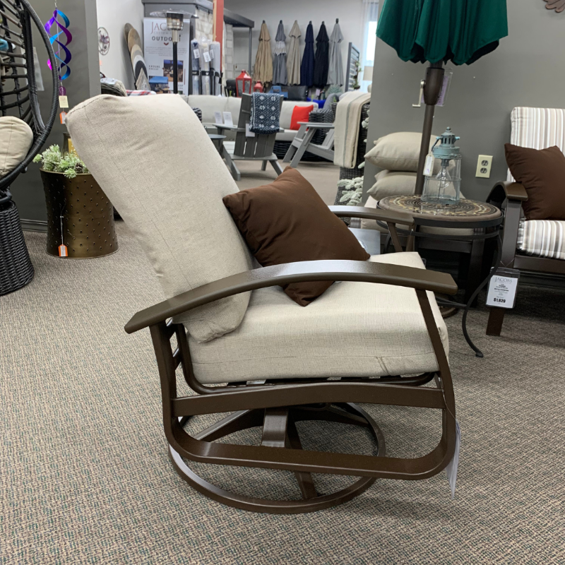 Telescope Belle Isle Outdoor Patio Cushion Swivel Rocker Kona / Sand Finish