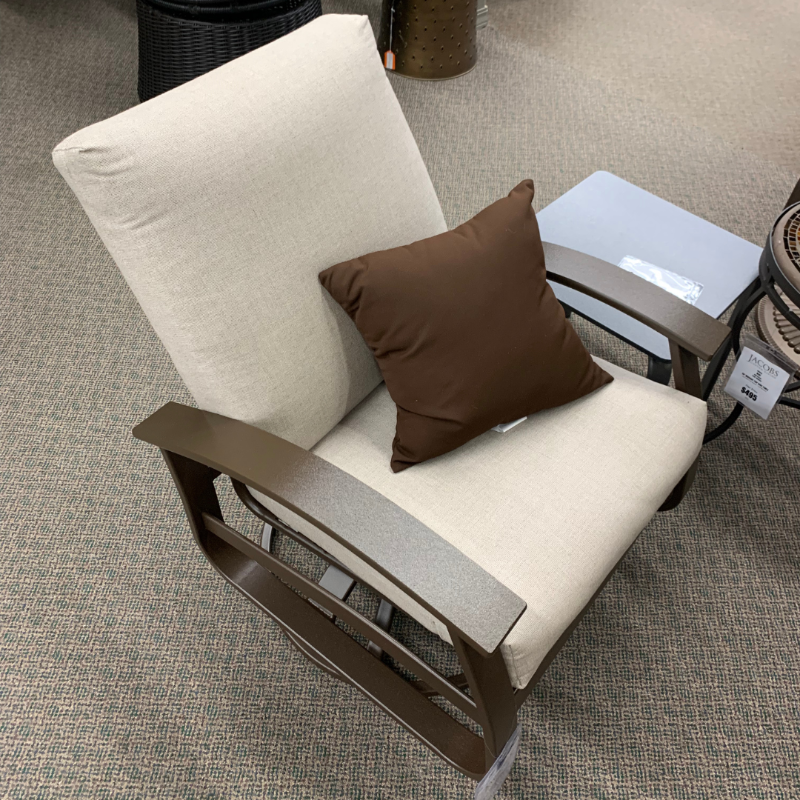 Telescope Belle Isle Outdoor Patio Cushion Swivel Rocker Kona / Sand Finish