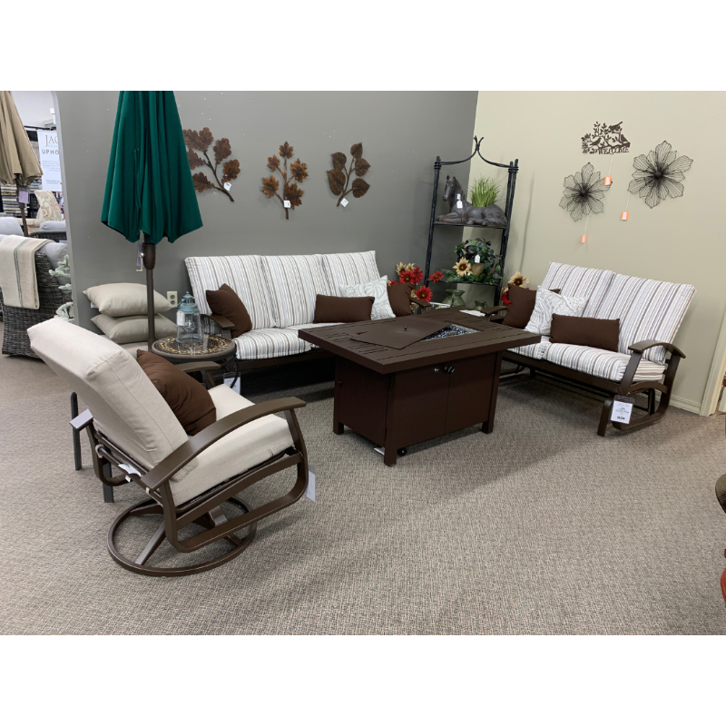Telescope Belle Isle Outdoor Patio Cushion Swivel Rocker Kona / Sand Finish