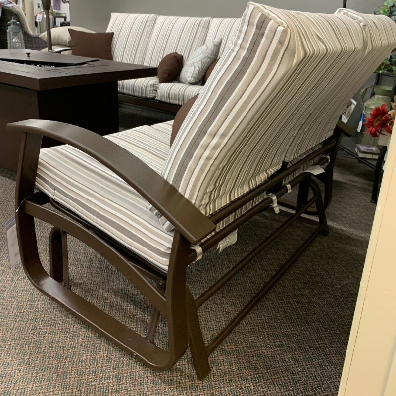 Shop Local Spokane Valley, WA for the best Outdoor Patio Cushion Belle Isle 2 Seat Glider from Telescope available at Jacobs Custom Living in Spokane Valley, WA 