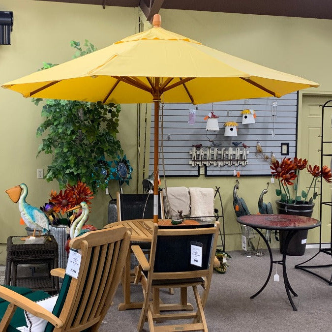 Treasure Garden 9' Outdoor Patio Buttercup Market Umbrella