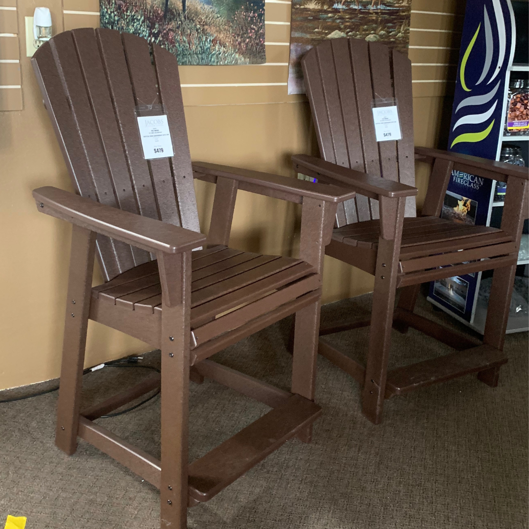 Polywood Nautical Curve Adirondack CNTR Chair | Jacobs Custom Living