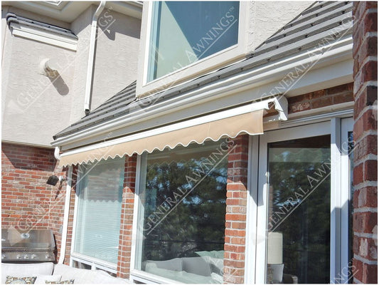 Valencia Semi-Cassette Retractable Outdoor Patio Awning 
