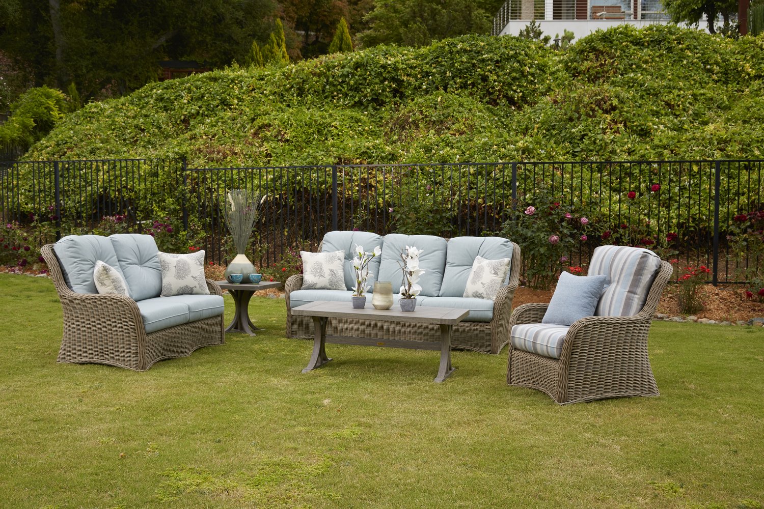 Shop Local Spokane Valley, WA for the best outdoor patio sofa from Patio Renaissance available at Jacobs Custom Living in Spokane Valley, WA 