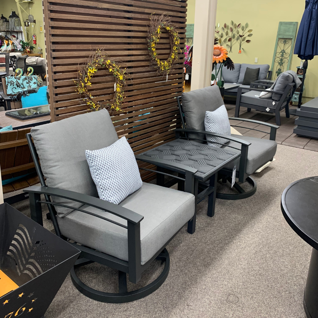 Winston Stanford Patio Swivel Lounge Chair at Jacobs Custom Living Spokane Valley WA, 99037