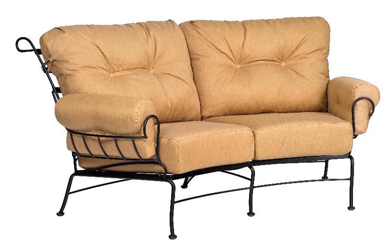 Woodard Terrace Crescent Love Seat (Twilight Finish) at Jacobs Custom Living in Spokane Valley, WA 99037