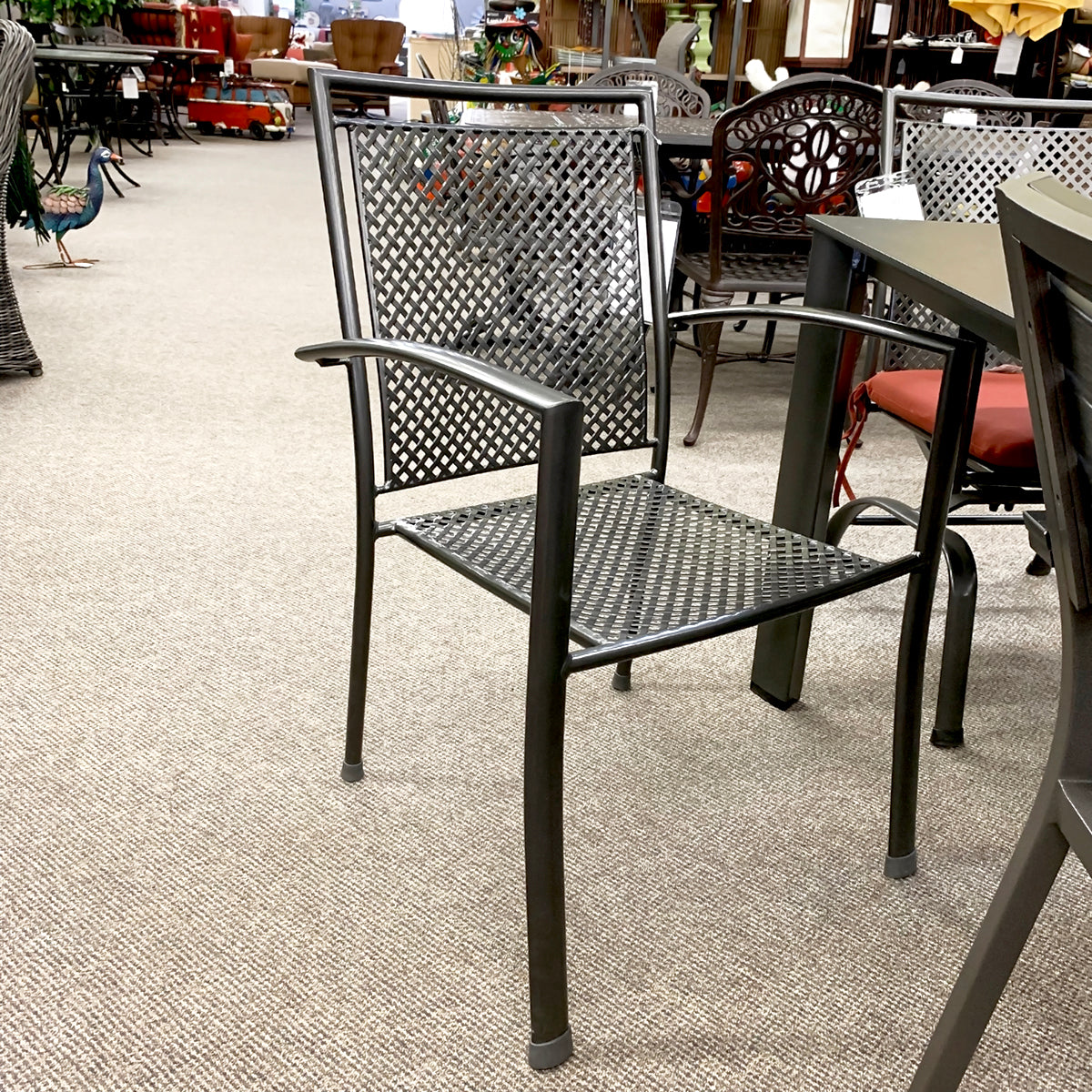 Reno Patio Dining Arm Chair is available at Jacobs Custom Living Spokane Valley showroom.