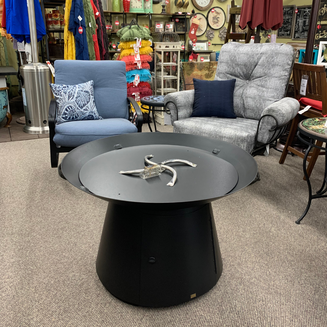 Fire Pit - 36" Round Basso Chat Fire Table by OW Lee is available at Jacobs Custom Living in Spokane Valley, WA.