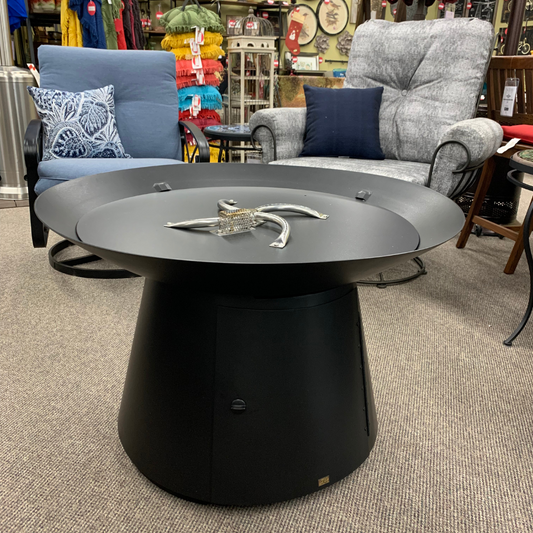 Fire Pit - 36" Round Basso Chat Fire Table by OW Lee is available at Jacobs Custom Living in Spokane Valley, WA.