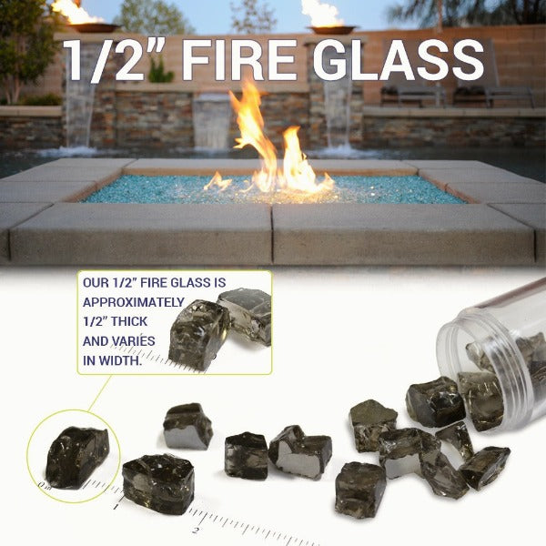 Bronze Reflective Fire Glass Fire Media Kit is available at Jacobs Custom Living Spokane Valley showroom.