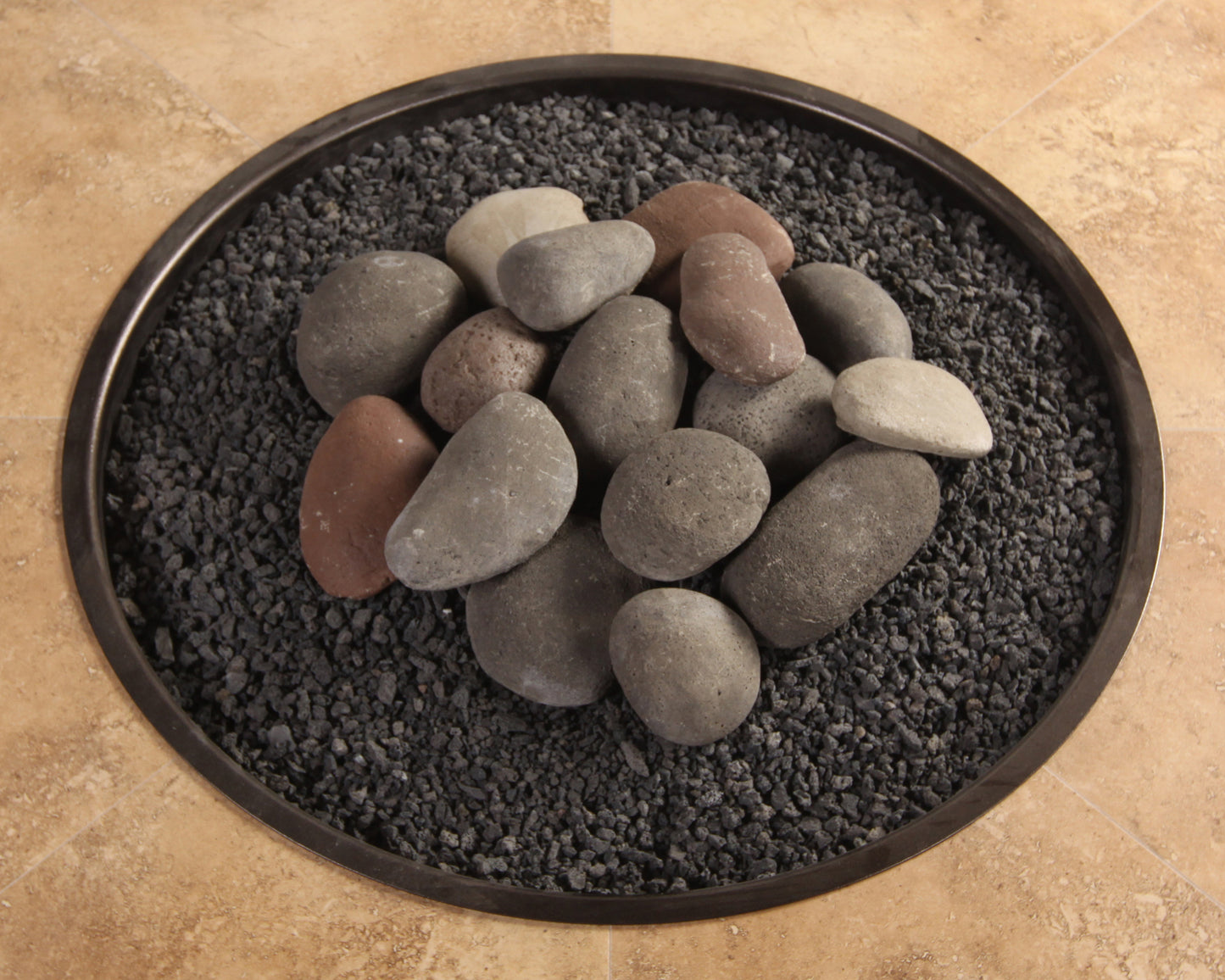 Hi-Heat Ceramic Rock w/ Lava Granules Fire Media Kit is available at Jacobs Custom Living Spokane Valley showroom.