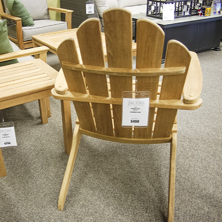 Kingsley-Bate Teak Patio Adirondack Chair AK25 - Outdoor Furniture, Indoor Furniture & Upholstery Store Spokane - Jacobs Custom Living