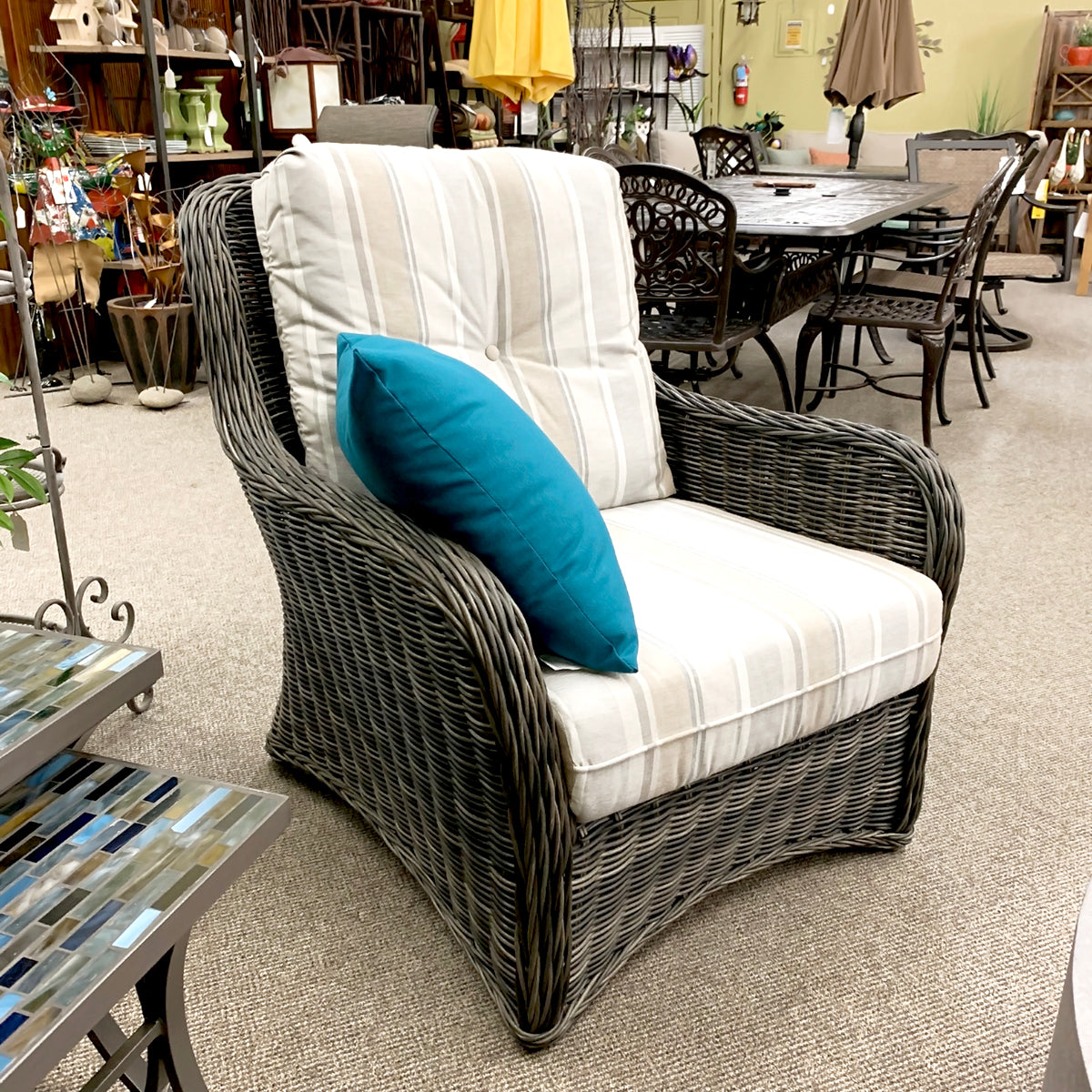 Patio Renaissance Westhampton Resin Wicker Patio Lounge Chair | Jacobs Custom Living