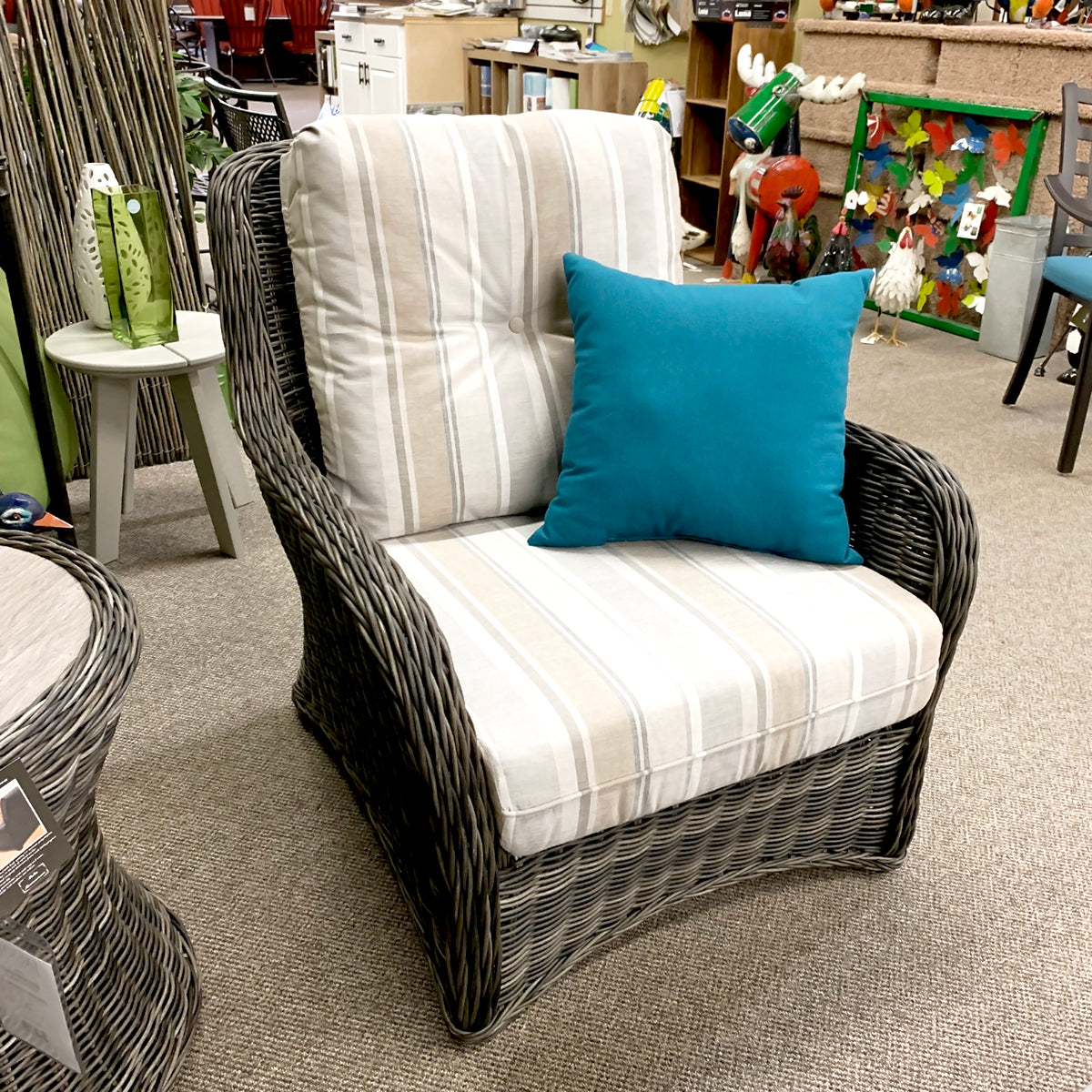 Patio Renaissance Westhampton Resin Wicker Patio Lounge Chair | Jacobs Custom Living