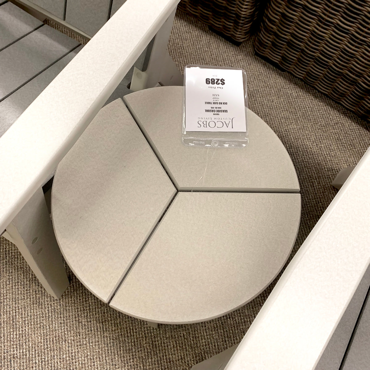 Seaside Casual Dex Patio Side Table is available in our Jacobs Custom Living Spokane Valley Showroom.