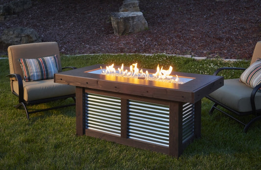 denali brew linear fire pit table at jacobs custom living spokane wa