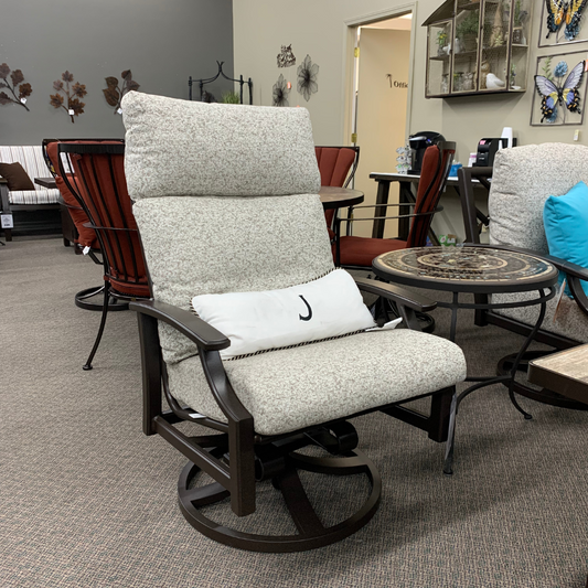 Shop Local Spokane Valley, WA for the best Outdoor Marconi Cushion Patio Swivel Rocker from Tropitone available at Jacobs Custom Living in Spokane Valley, WA 