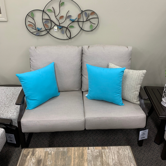 Shop Local Spokane Valley, WA for the best Outdoor Patio Marconi Cushion Deep Seating Love Seat  from Tropitone available at Jacobs Custom Living in Spokane Valley, WA 