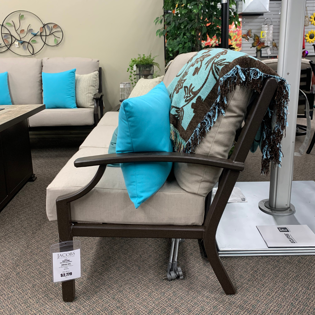 Shop Local Spokane Valley, WA for the best Outdoor Patio Marconi Cushion Deep Seating Sofa from Tropitone available at Jacobs Custom Living in Spokane Valley, WA 