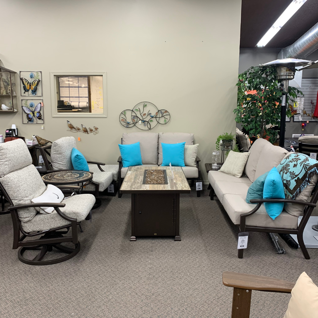 Shop Local Spokane Valley, WA for the best Outdoor Marconi Cushion Patio Swivel Rocker from Tropitone available at Jacobs Custom Living in Spokane Valley, WA 