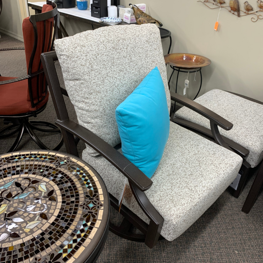 Shop Local Spokane Valley, WA for the best Outdoor Marconi Cushion Patio Swivel Rocker from Tropitone available at Jacobs Custom Living in Spokane Valley, WA 