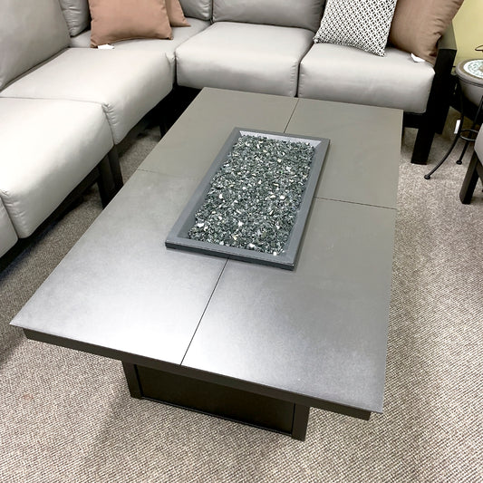 Homecrest Mode Coffee Fire Table W/Bowl Cover is available at Jacobs Custom Living our Jacobs Custom Living Spokane Valley showroom.