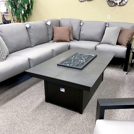Homecrest Mode Coffee Fire Table W/Bowl Cover is available at Jacobs Custom Living our Jacobs Custom Living Spokane Valley showroom.