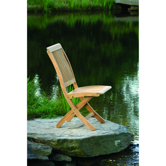 Monterey Outdoor Patio Folding Side Chair | Jacobs Custom Living