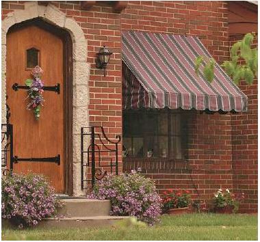 New England Roll-Up Window Awning is available at Jacobs Custom Living our Jacobs Custom Living Spokane Valley showroom.