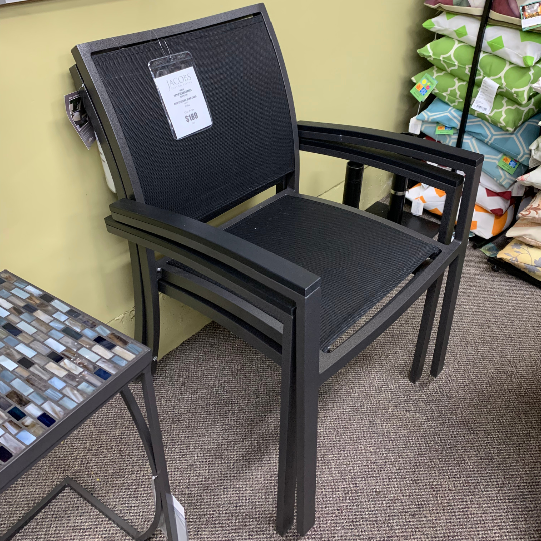 Patio Renaissance Ochi Stacking Sling Patio Dining Chair Jacobs