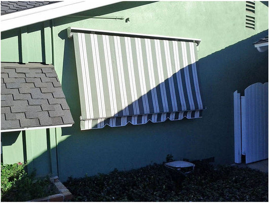 Robusta Heavy Duty Retractable Window Awning is available at Jacobs Custom Living our Jacobs Custom Living Spokane Valley showroom.