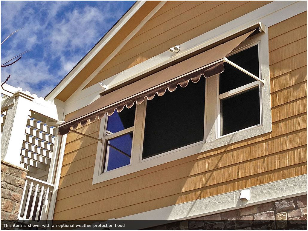 Robusta Heavy Duty Retractable Window Awning is available at Jacobs Custom Living our Jacobs Custom Living Spokane Valley showroom.