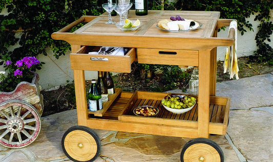 Outdoor Patio Serving Cart
