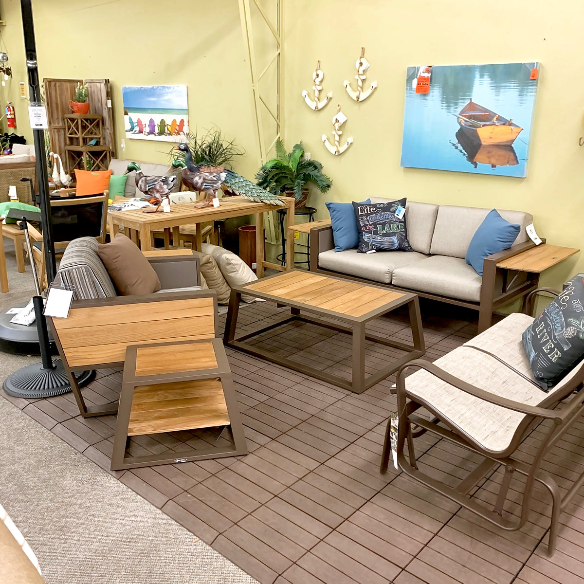 IndoSoul St. Lucia Outdoor Coffee Table in our Jacobs Custom Living Spokane Valley showroom.