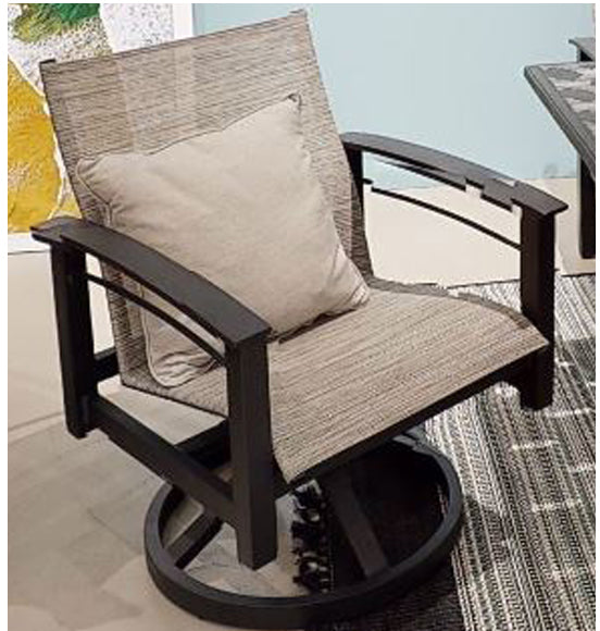  Winston Stanford Patio Sling Dining Swivel Rocker at Jacobs Custom Living Spokane Valley WA, 99037