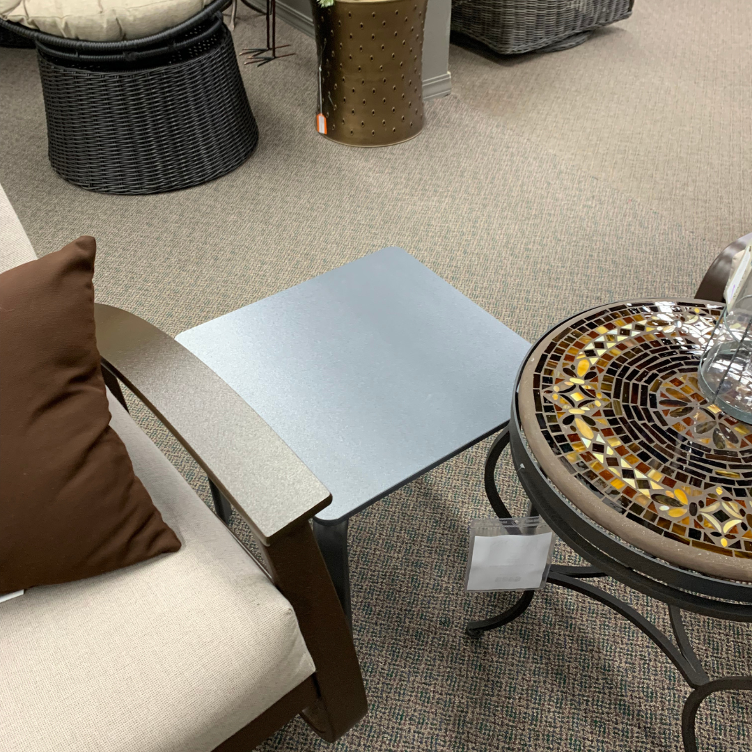 Shop Local Spokane Valley, WA for the best Outdoor Patio MGP 18" Square End Table from Telescope available at Jacobs Custom Living in Spokane Valley, WA 