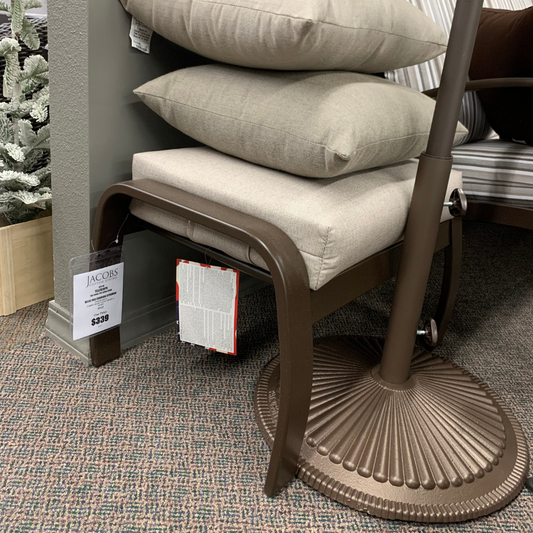 Shop Local Spokane Valley, WA for the best Outdoor Patio Cushion Belle Isle ottoman from Telescope available at Jacobs Custom Living in Spokane Valley, WA 