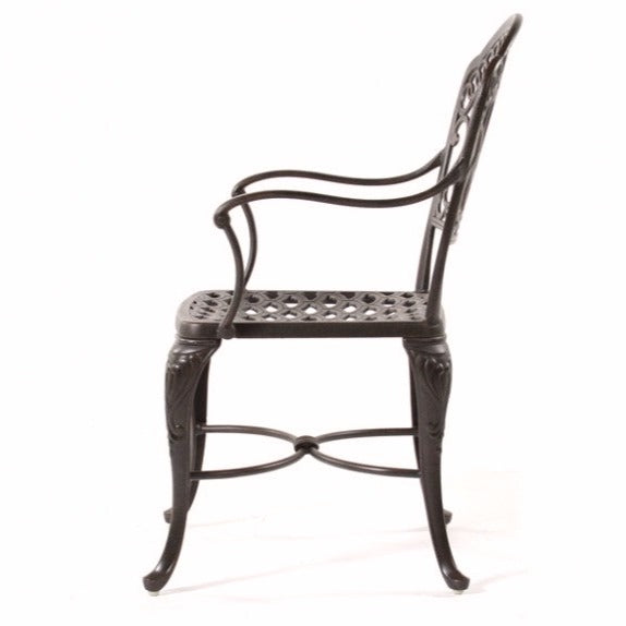 Patio Dining Arm Chair in Stock-Hanamint Tuscany Dining Arm Chair