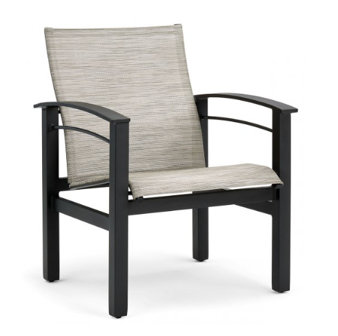 Winston Stanford Patio Sling Dining Arm Chair | Jacobs Custom Living